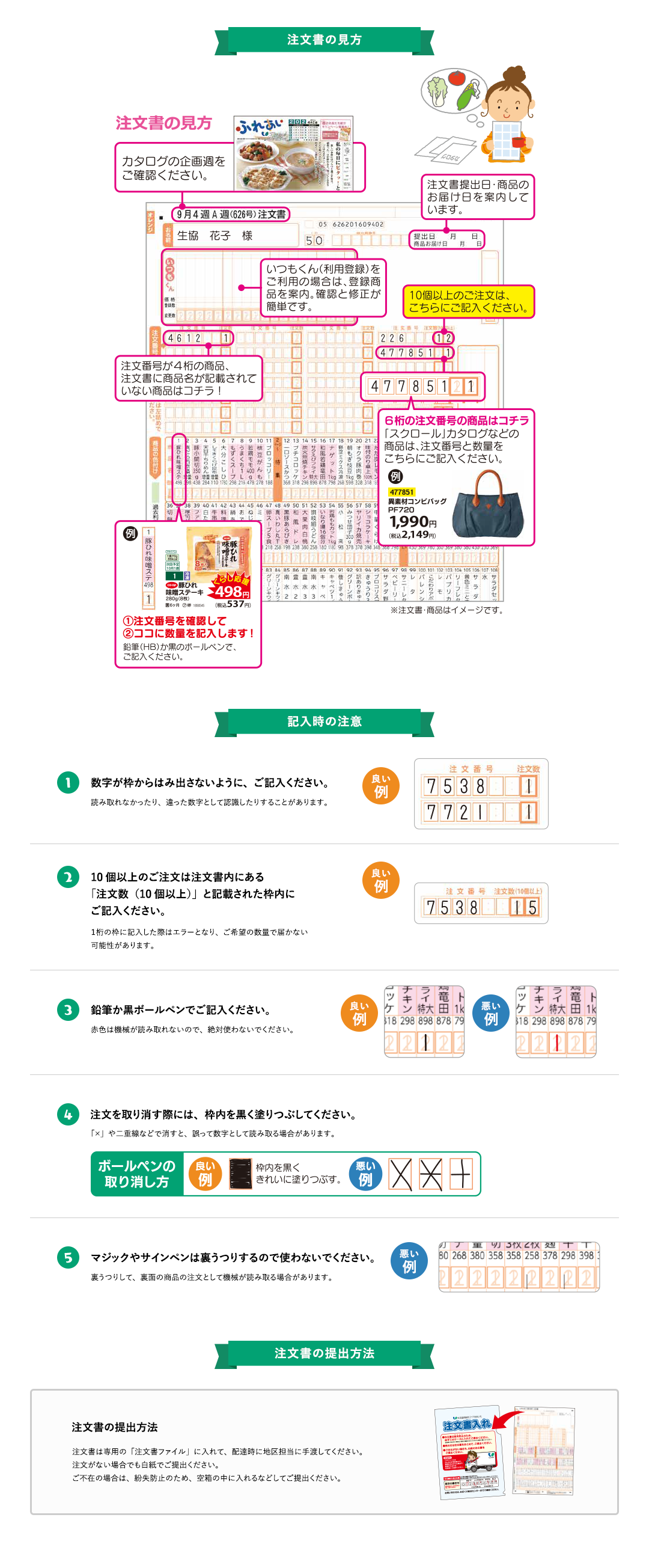 注文書からの注文