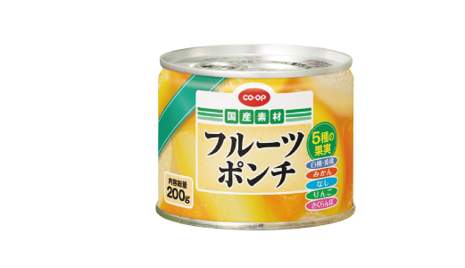 C.フルーツポンチ（国産果実使用）